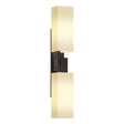 Hubbardton Forge 2012 Oil Rubbed Bronze Opal Glass (GG) Ondrian 2 Light Sconce
