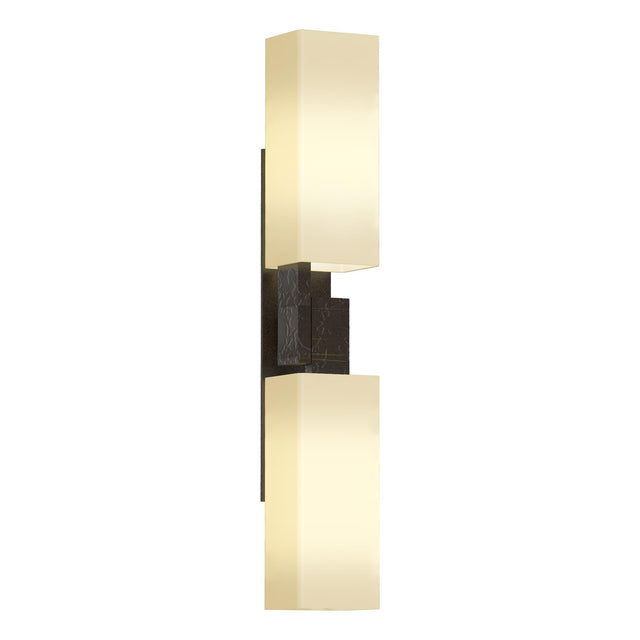 Hubbardton Forge 2012 Oil Rubbed Bronze Opal Glass (GG) Ondrian 2 Light Sconce