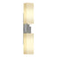 Hubbardton Forge 2012 Vintage Platinum Opal Glass (GG) Ondrian 2 Light Sconce