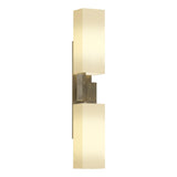 Hubbardton Forge 2012 Soft Gold Opal Glass (GG) Ondrian 2 Light Sconce