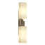 Hubbardton Forge 2012 Soft Gold Opal Glass (GG) Ondrian 2 Light Sconce