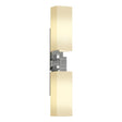 Hubbardton Forge 2012 Sterling Opal Glass (GG) Ondrian 2 Light Sconce