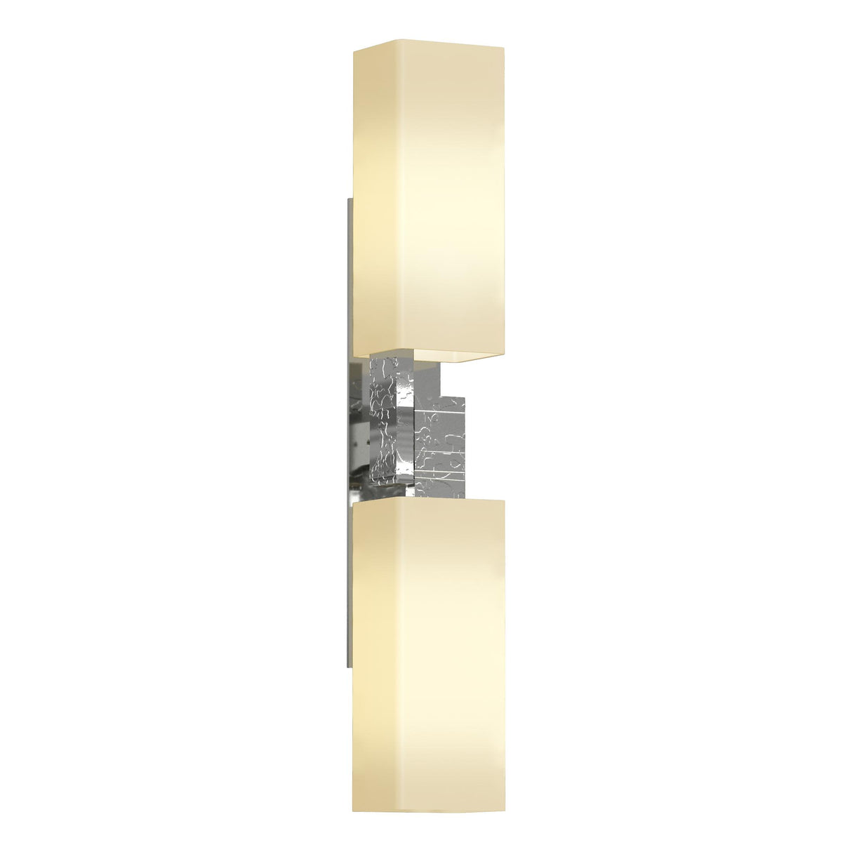 Hubbardton Forge 2012 Sterling Opal Glass (GG) Ondrian 2 Light Sconce