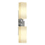 Hubbardton Forge 2012 Sterling Opal Glass (GG) Ondrian 2 Light Sconce