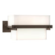 Hubbardton Forge 2005 Bronze Opal Glass (GG) Kakomi 1 Light Sconce