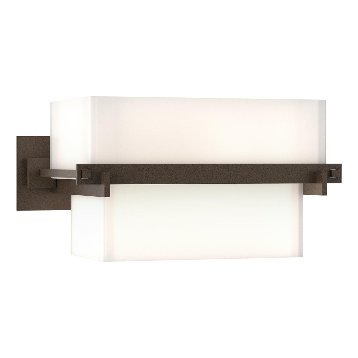 Hubbardton Forge 2005 Bronze Opal Glass (GG) Kakomi 1 Light Sconce