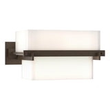 Hubbardton Forge 2005 Bronze Opal Glass (GG) Kakomi 1 Light Sconce