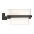 Hubbardton Forge 2005 Natural Iron Opal Glass (GG) Kakomi 1 Light Sconce