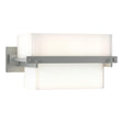 Hubbardton Forge 2005 Vintage Platinum Opal Glass (GG) Kakomi 1 Light Sconce