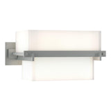 Hubbardton Forge 2005 Vintage Platinum Opal Glass (GG) Kakomi 1 Light Sconce