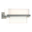 Hubbardton Forge 2005 Vintage Platinum Opal Glass (GG) Kakomi 1 Light Sconce