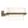Hubbardton Forge 2005 Soft Gold Opal Glass (GG) Kakomi 1 Light Sconce