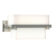 Hubbardton Forge 2005 Sterling Opal Glass (GG) Kakomi 1 Light Sconce