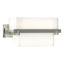 Hubbardton Forge 2005 Sterling Opal Glass (GG) Kakomi 1 Light Sconce