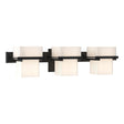 Hubbardton Forge 2005 Black Opal Glass (GG) Kakomi 3 Light Sconce