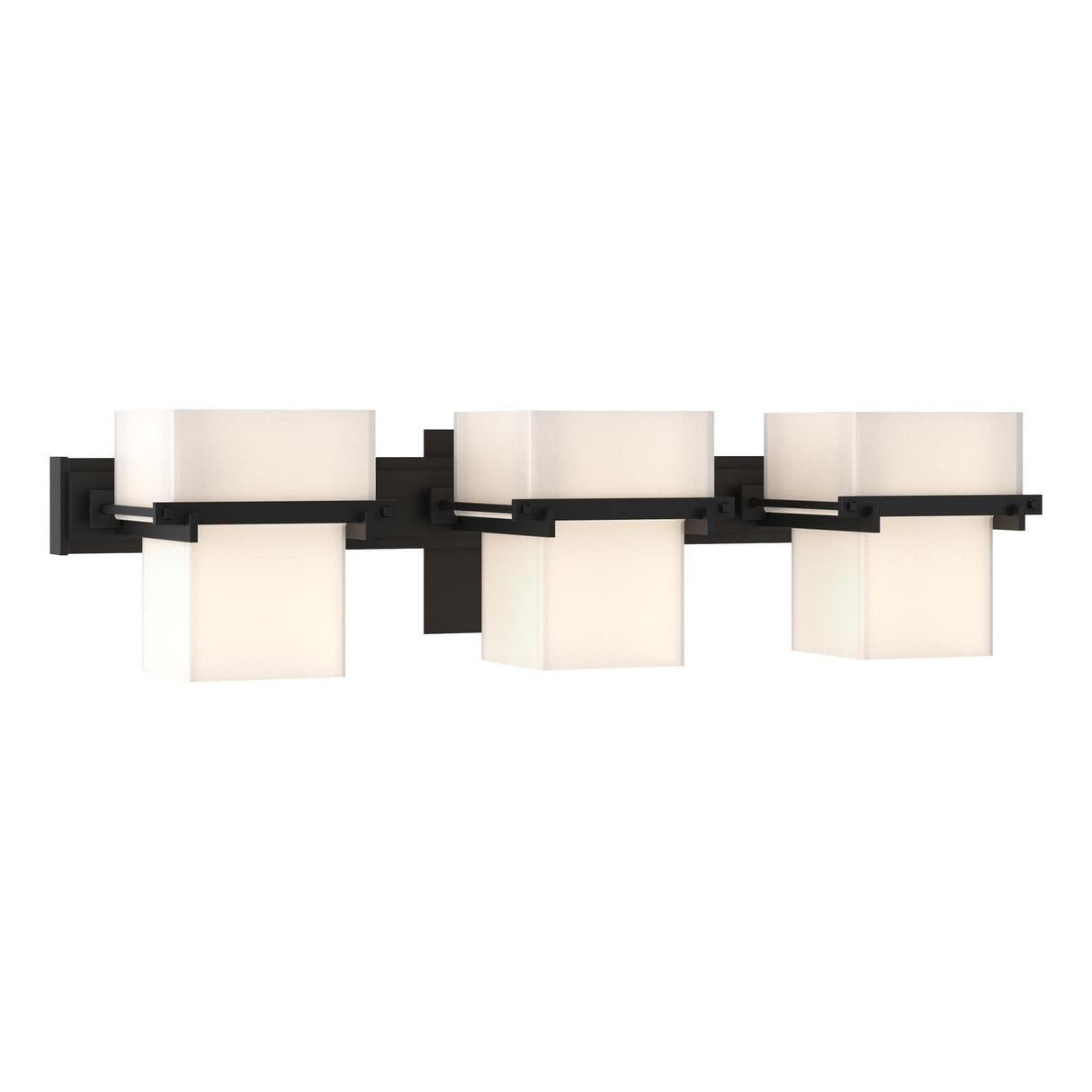 Hubbardton Forge 2005 Black Opal Glass (GG) Kakomi 3 Light Sconce