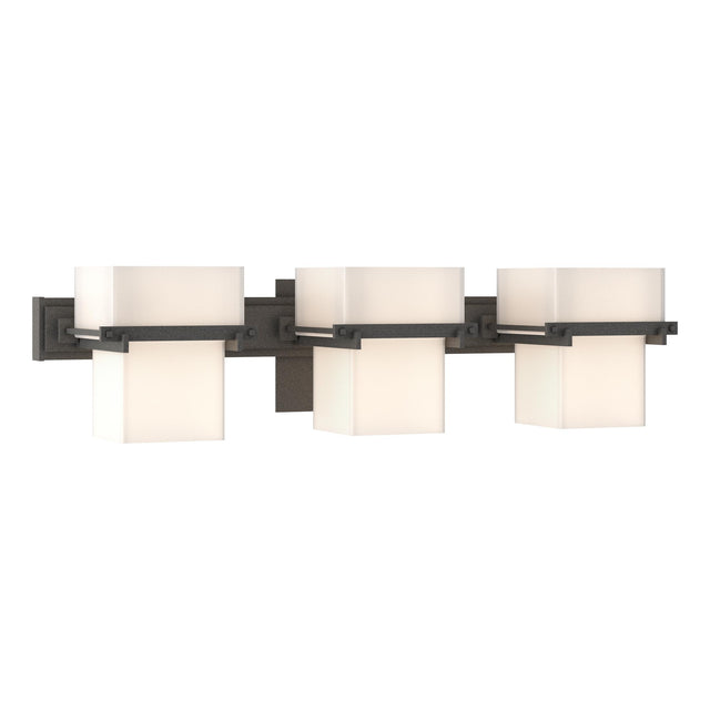 Hubbardton Forge 2005 Natural Iron Opal Glass (GG) Kakomi 3 Light Sconce