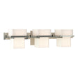 Hubbardton Forge 2005 Sterling Opal Glass (GG) Kakomi 3 Light Sconce