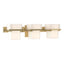 Hubbardton Forge 2005 Modern Brass Opal Glass (GG) Kakomi 3 Light Sconce