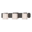 Hubbardton Forge 2005 Oil Rubbed Bronze Opal Glass (GG) Impressions 3 Light Sconce