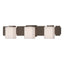 Hubbardton Forge 2005 Bronze Opal Glass (GG) Impressions 3 Light Sconce