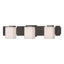 Hubbardton Forge 2005 Natural Iron Opal Glass (GG) Impressions 3 Light Sconce