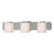Hubbardton Forge 2005 Vintage Platinum Opal Glass (GG) Impressions 3 Light Sconce
