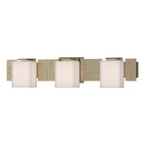 Hubbardton Forge 2005 Soft Gold Opal Glass (GG) Impressions 3 Light Sconce