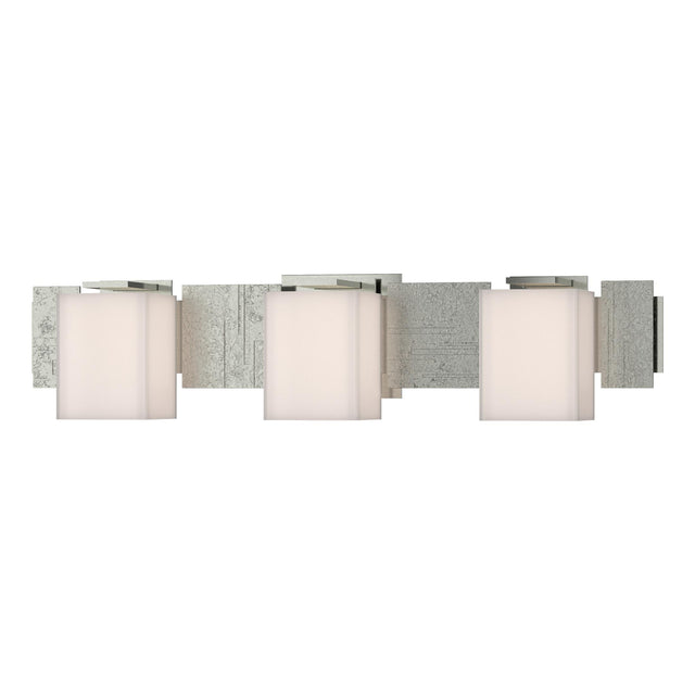 Hubbardton Forge 2005 Sterling Opal Glass (GG) Impressions 3 Light Sconce