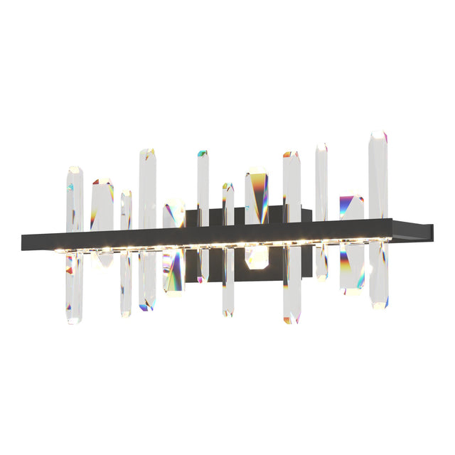 Hubbardton Forge 2017 Black Crystal Solitude LED Sconce