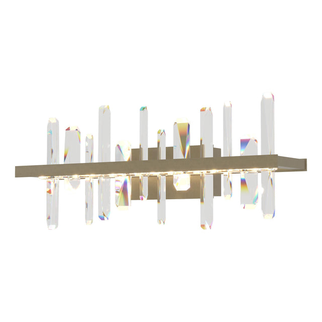 Hubbardton Forge 2017 Soft Gold Crystal Solitude LED Sconce