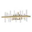 Hubbardton Forge 2017 Modern Brass Crystal Solitude LED Sconce