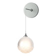 Hubbardton Forge 2023 Vintage Platinum Frosted Glass (FD) Fritz Globe Low Voltage Sconce