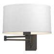 Hubbardton Forge 2009 Natural Iron Natural Anna Shade (SF) Simple Swing Arm Sconce
