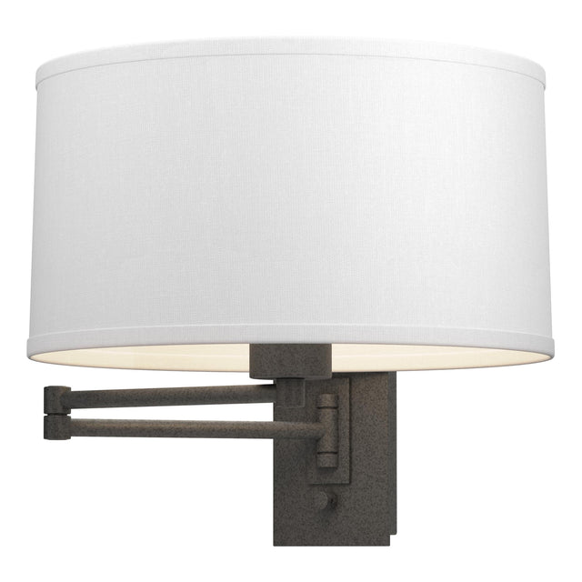 Hubbardton Forge 2009 Natural Iron Natural Anna Shade (SF) Simple Swing Arm Sconce
