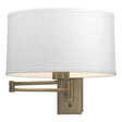 Hubbardton Forge 2009 Soft Gold Natural Anna Shade (SF) Simple Swing Arm Sconce