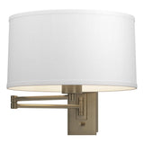 Hubbardton Forge 2009 Soft Gold Natural Anna Shade (SF) Simple Swing Arm Sconce