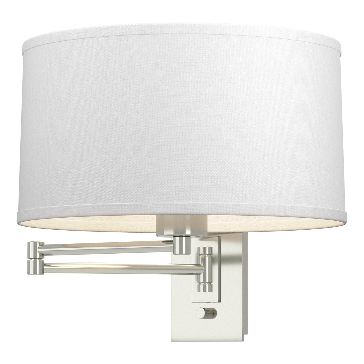 Hubbardton Forge 2009 Sterling Natural Anna Shade (SF) Simple Swing Arm Sconce