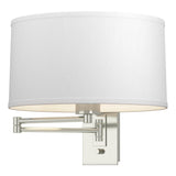 Hubbardton Forge 2009 Sterling Natural Anna Shade (SF) Simple Swing Arm Sconce