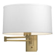 Hubbardton Forge 2009 Modern Brass Natural Anna Shade (SF) Simple Swing Arm Sconce