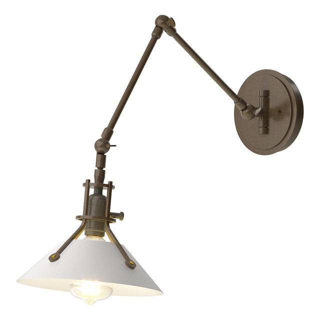 Hubbardton Forge 2015 Bronze White Henry Sconce