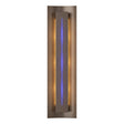 Hubbardton Forge 2007 Bronze Blue Glass (EE) Gallery Sconce
