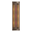 Hubbardton Forge 2007 Bronze Red Glass (RR) Gallery Sconce