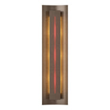 Hubbardton Forge 2007 Bronze Red Glass (RR) Gallery Sconce