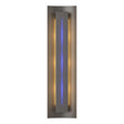 Hubbardton Forge 2007 Dark Smoke Blue Glass (EE) Gallery Sconce