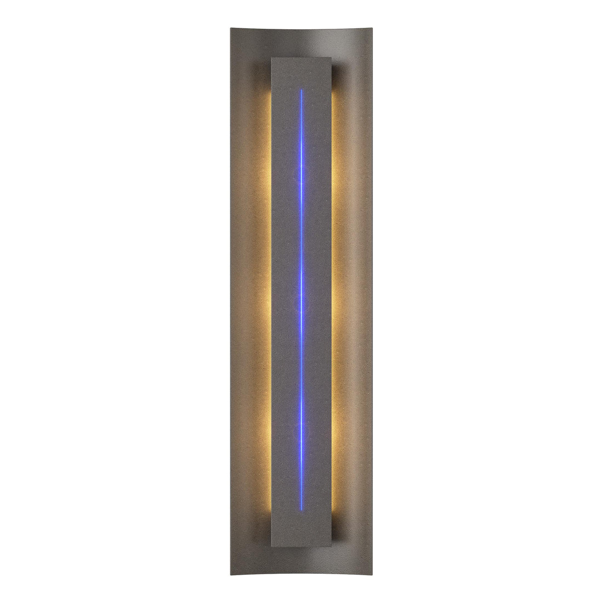 Hubbardton Forge 2007 Dark Smoke Blue Glass (EE) Gallery Sconce