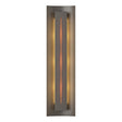 Hubbardton Forge 2007 Dark Smoke Amber Glass (FF) Gallery Sconce