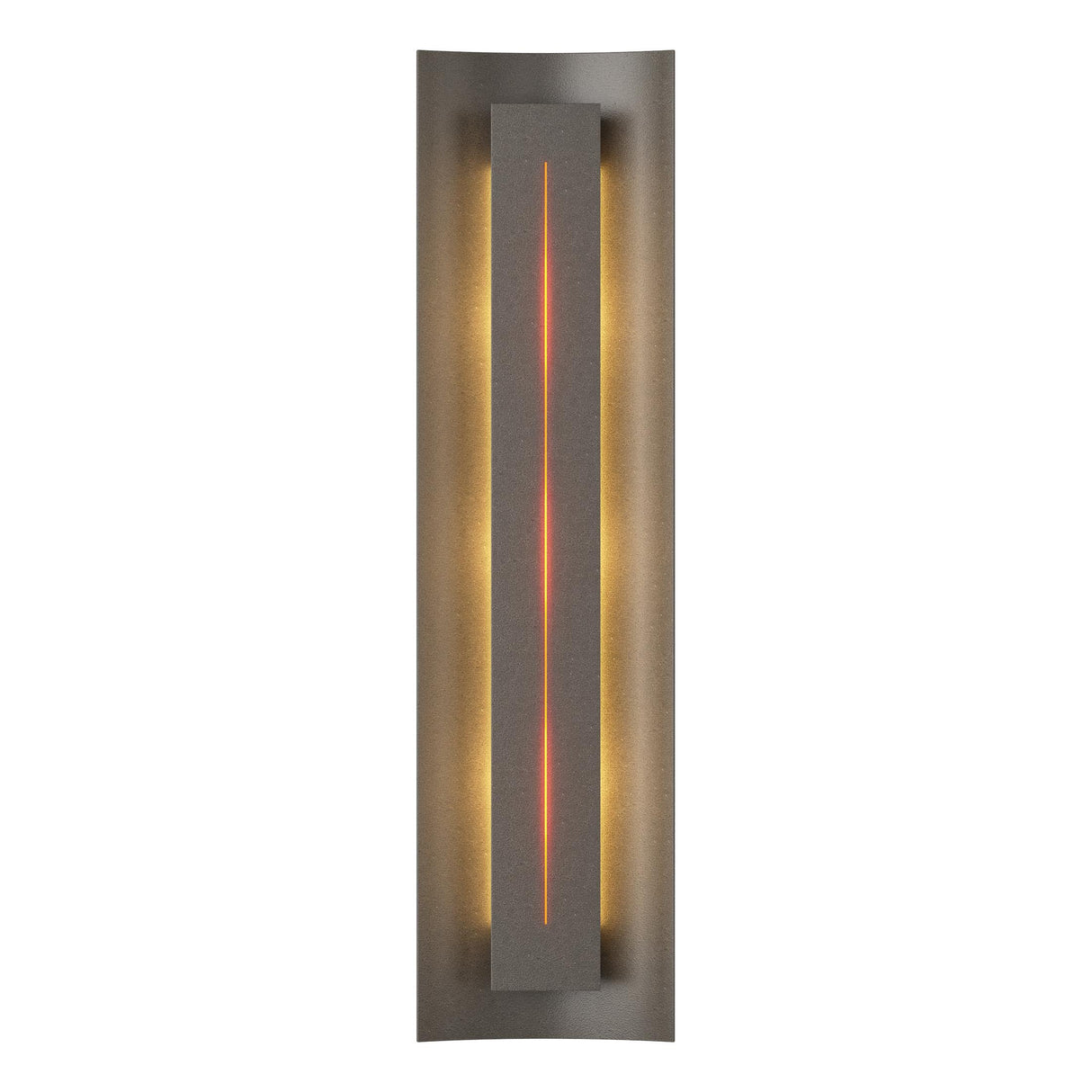Hubbardton Forge 2007 Dark Smoke Amber Glass (FF) Gallery Sconce