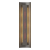 Hubbardton Forge 2007 Dark Smoke Amber Glass (FF) Gallery Sconce