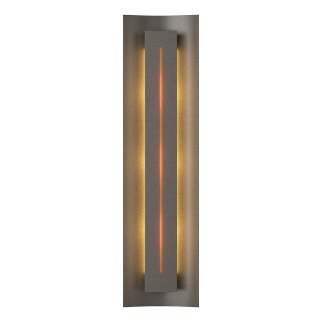 Hubbardton Forge 2007 Dark Smoke Amber Glass (FF) Gallery Sconce